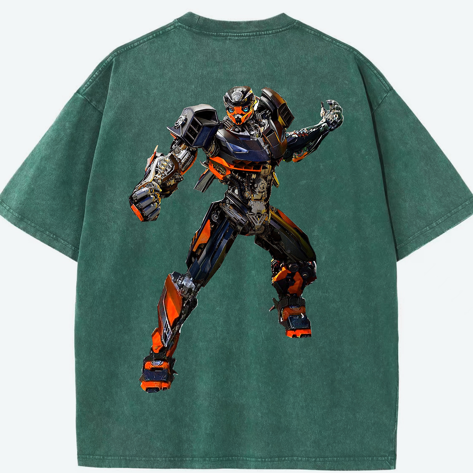 （画像用）  綿100% ヴィンテージ風 半袖Tシャツ（背面プリント）